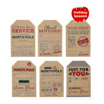 Vintage Christmas Stickers Label